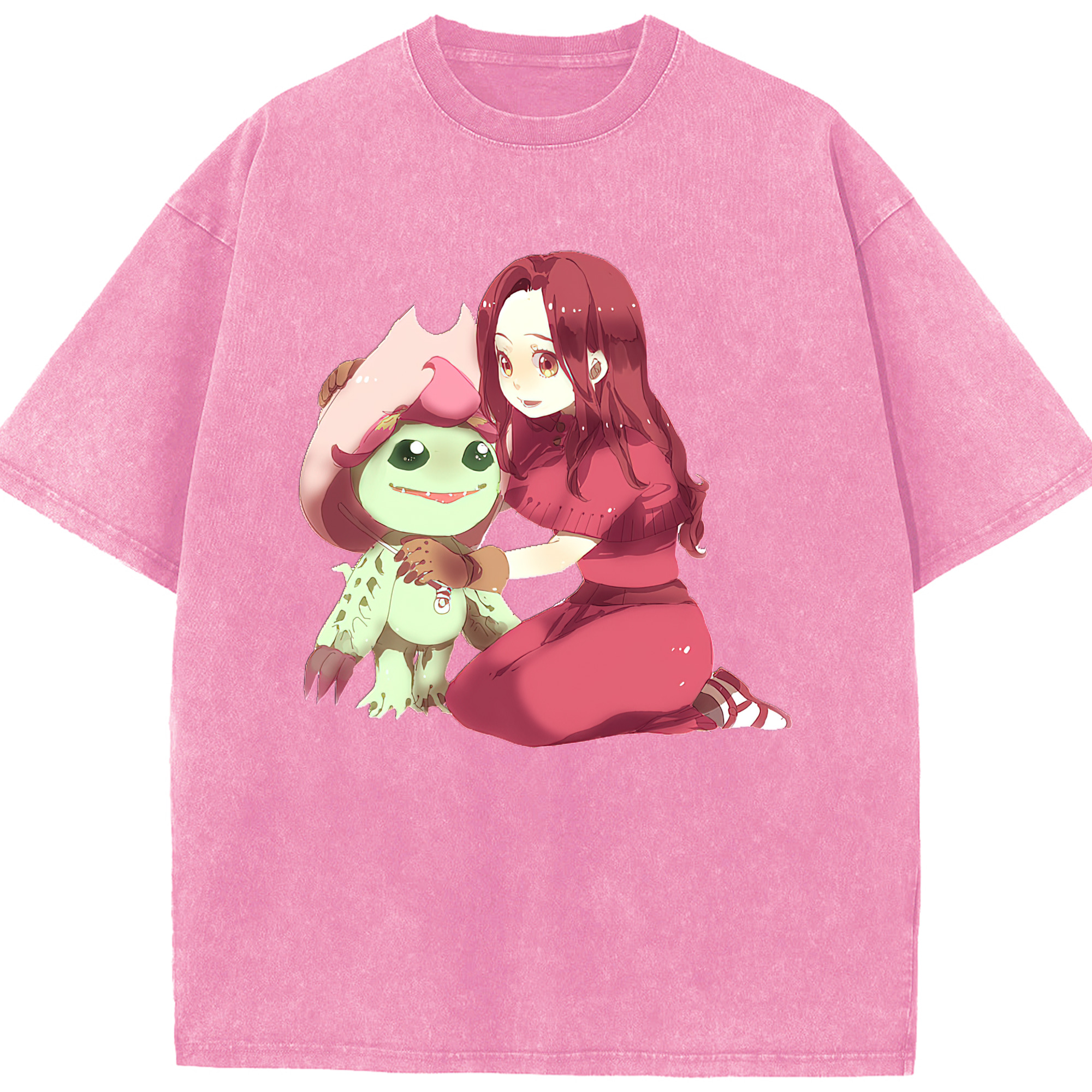 （画像用） Digimon デジタルモンスター/デジモン 綿100% ヴィンテージ風 半袖Tシャツ（フロントプリント）